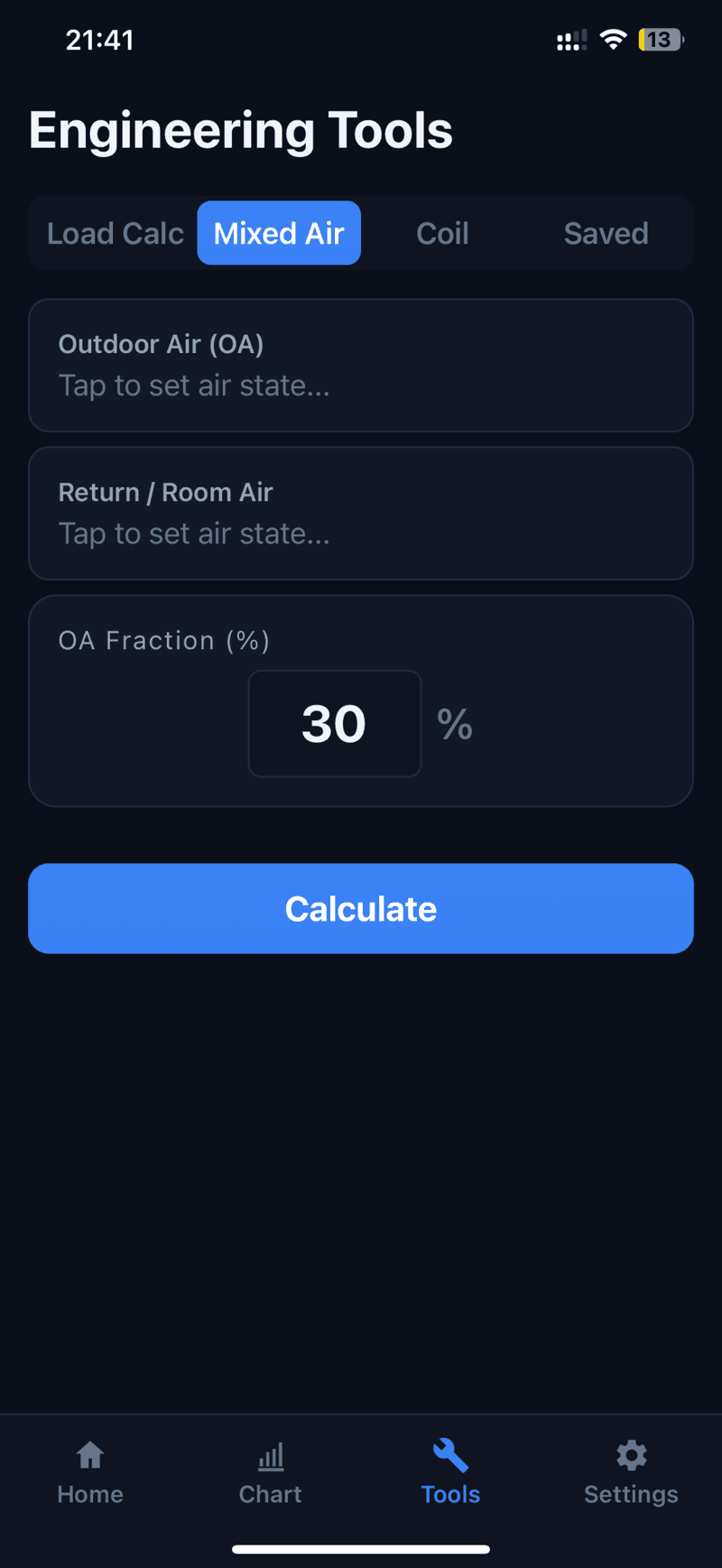 AirCalc — giao diện 4