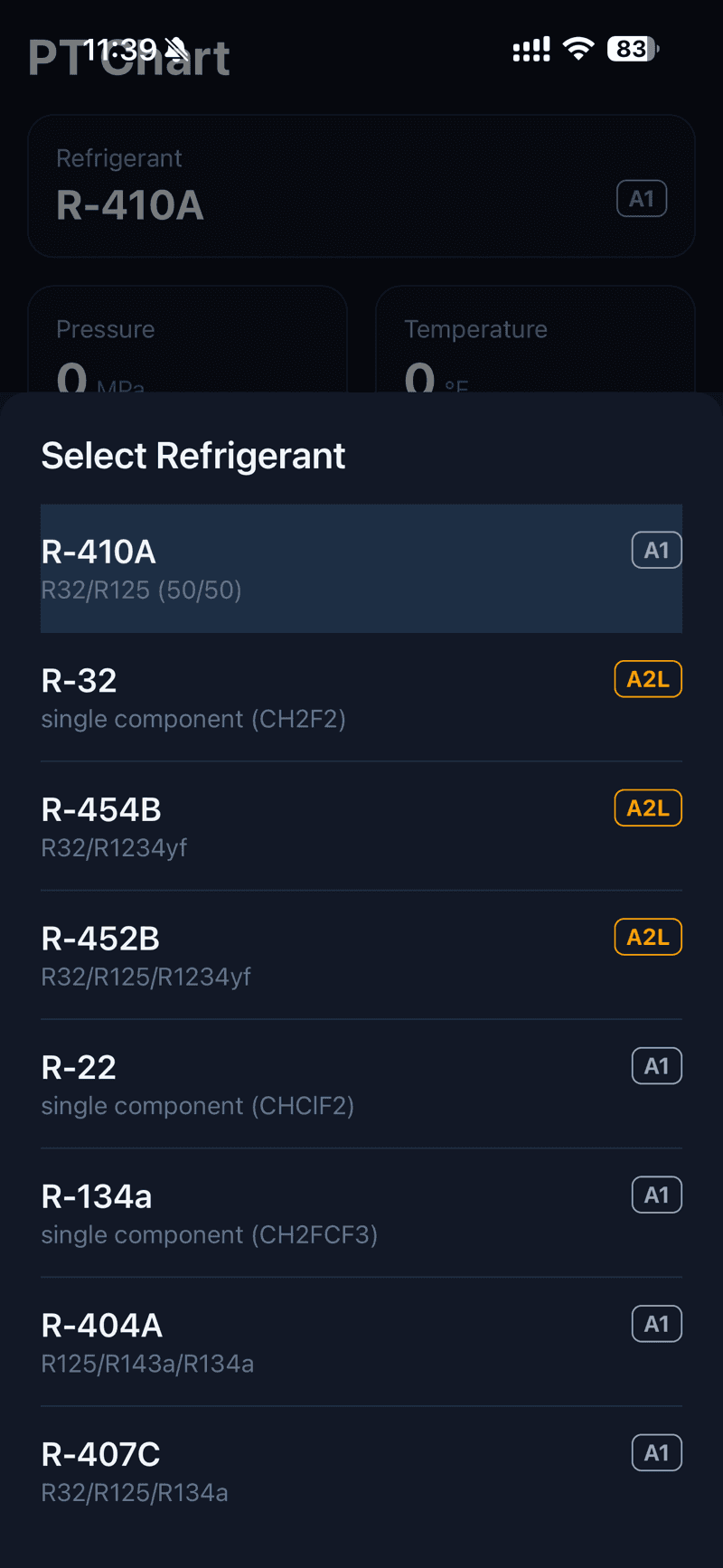 RefCalc — giao diện 2