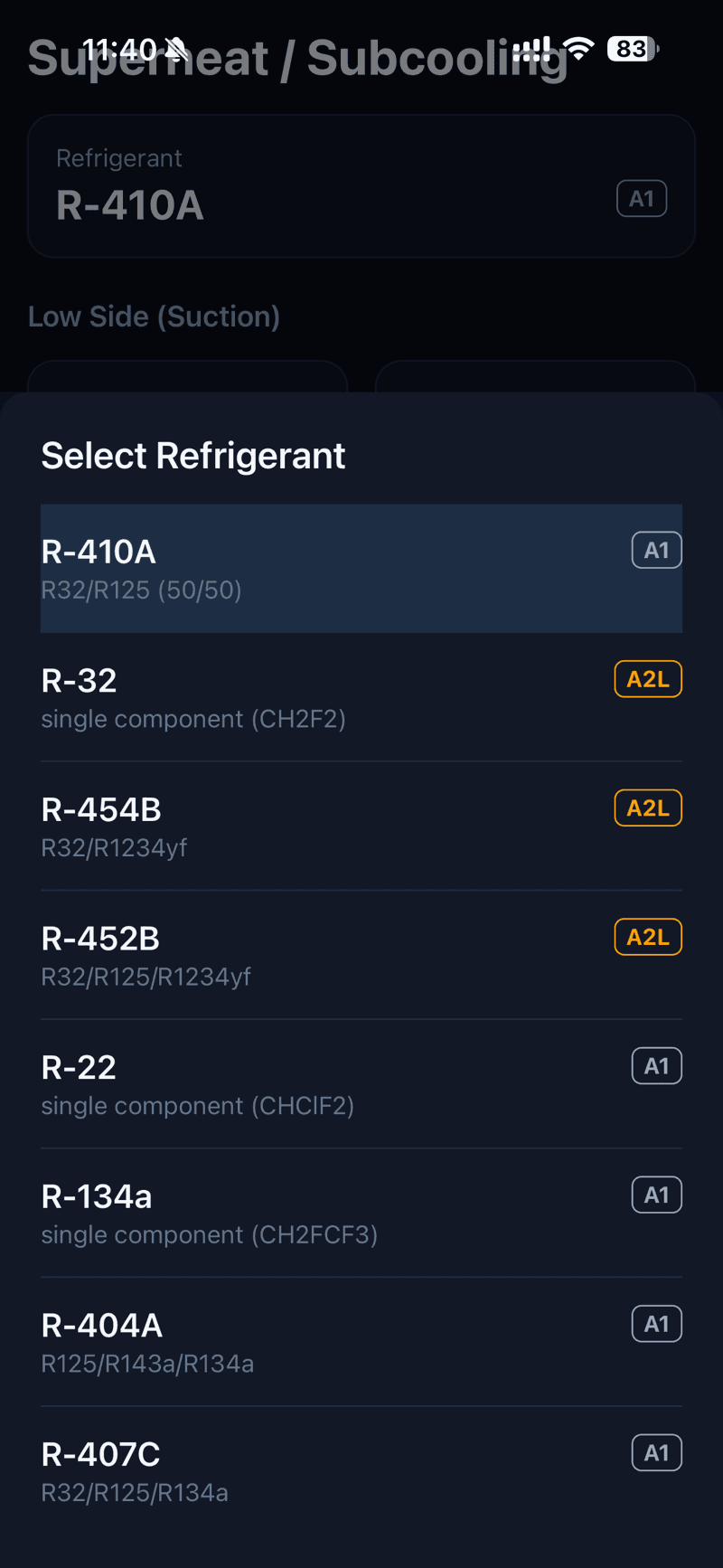 RefCalc — giao diện 5