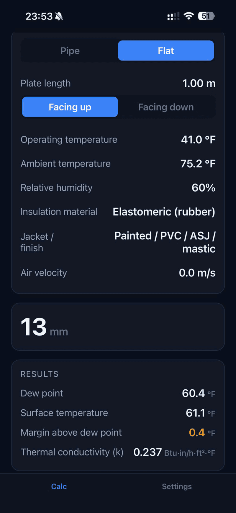 InsulSizer — giao diện 4